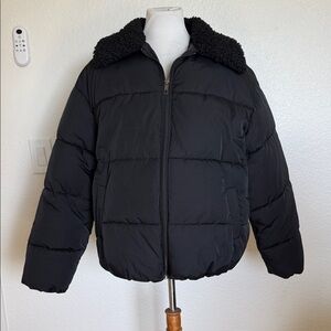 Urban Outfitters Black Puffer Jacket